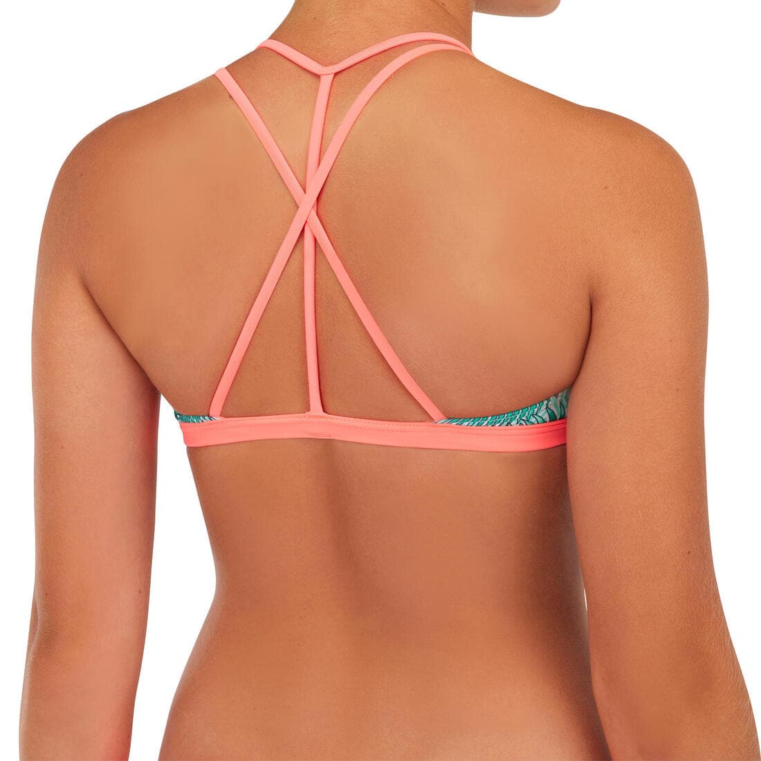 HAUT DE MAILLOT DE BAIN SURF FILLE BRASSIÈRE BONDI 500