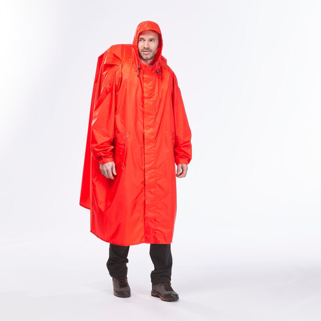 Poncho de pluie de randonnée - MT900 - 75L - Rouge - S/M