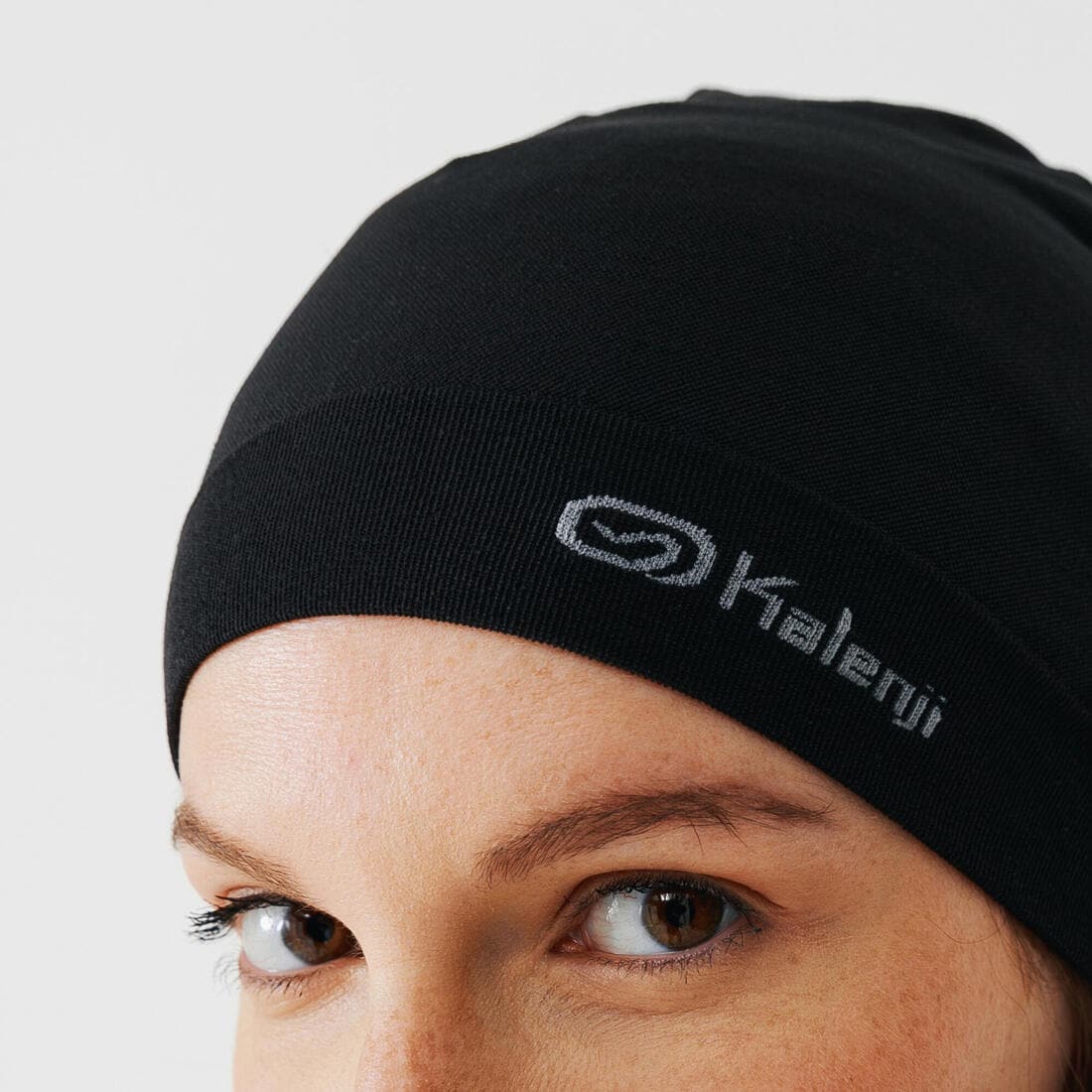 Bonnet running seamless Homme Femme - KIPRUN noir