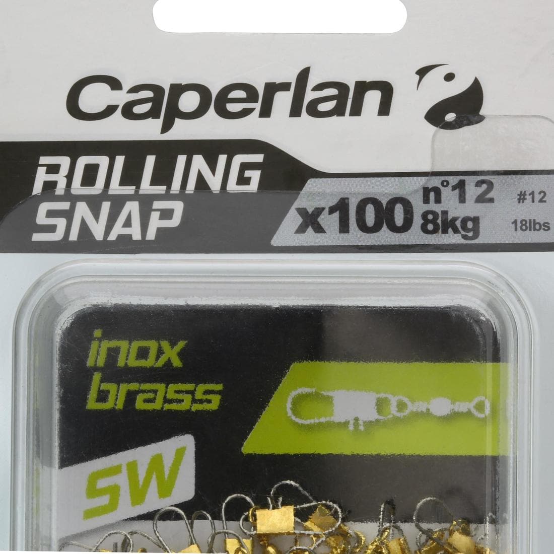 Émerillon agrafe rolling snap INOX BRASS SW x100