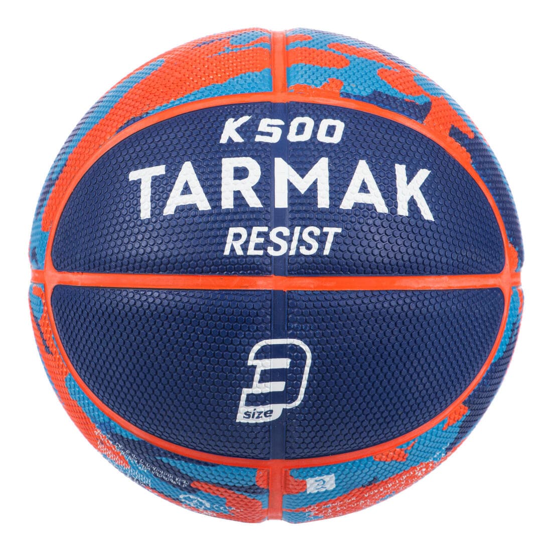 Ballon de basketball taille 3 Enfant - K500 Rubber bleu rouge