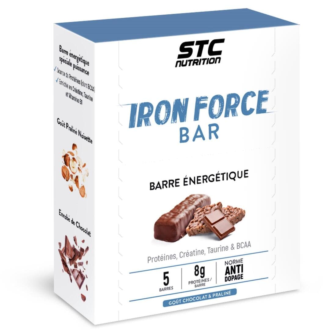 IRON FORCE BAR® - boite 5 barres - Choco praliné riz soufflé