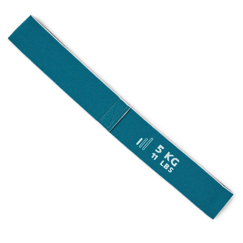 





Mini bande élastique fitness résistance 5 kg Textile - Turquoise