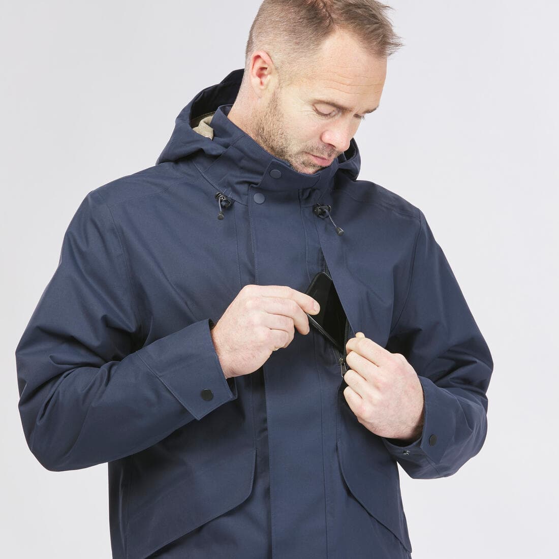 Veste imperméable de randonnée - NH550 Imper - Homme