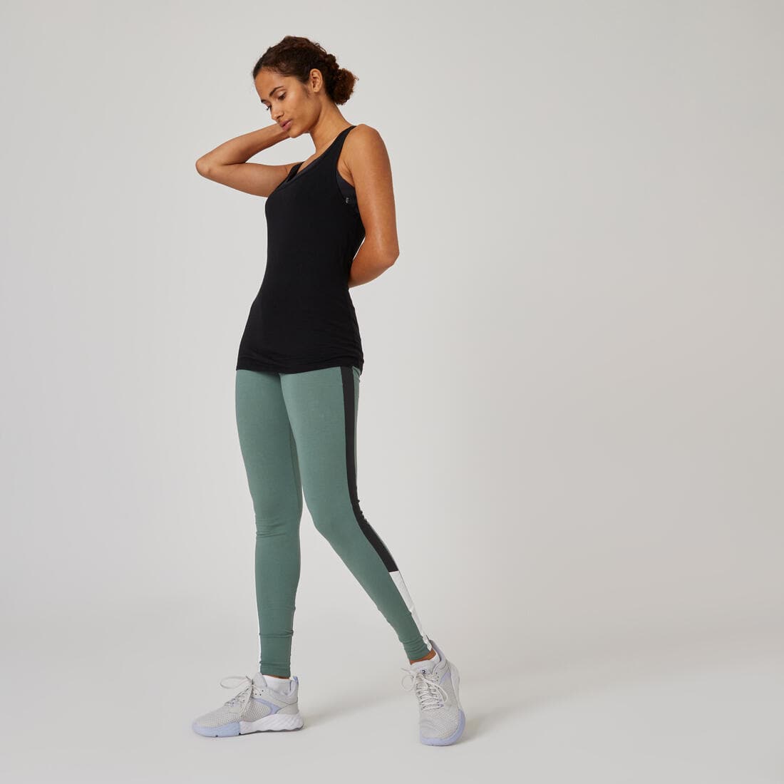 Débardeur slim col rond fitness femme