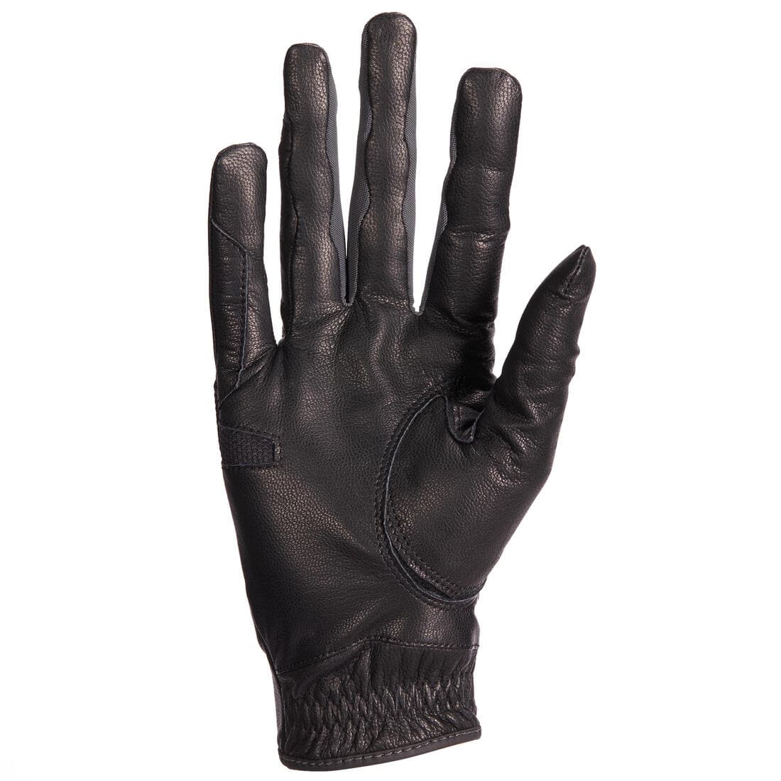 Gants d'équitation en cuir respirant Femme - 960 noir