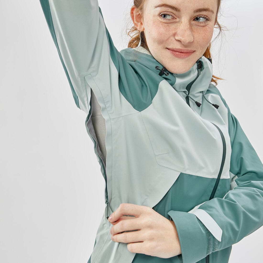 Veste imperméable de randonnée montagne - MH500 - Femme