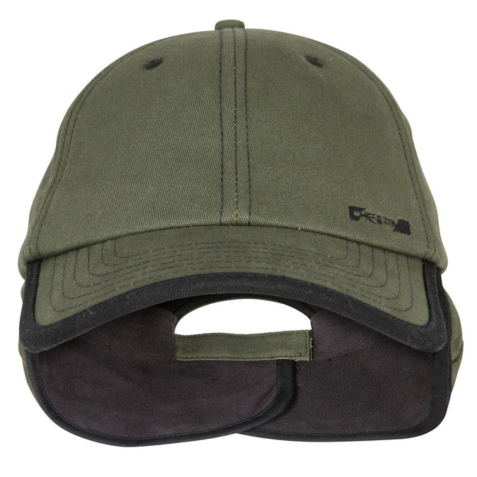 Casquette chasse polaire chaude 500 verte SOLOGNAC