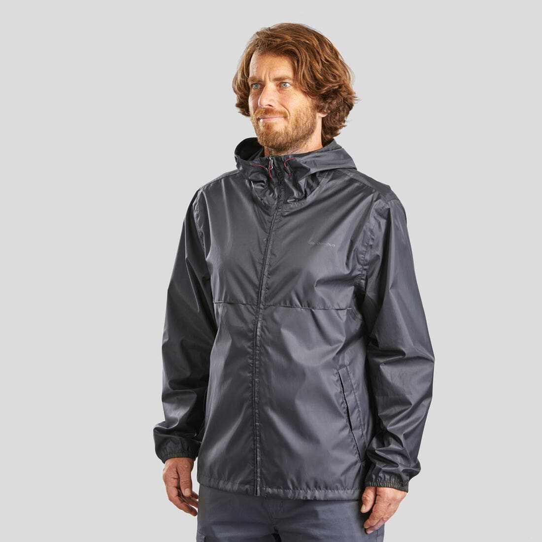 Veste coupe vent et déperlante de randonnée - Raincut Full Zip - Homme