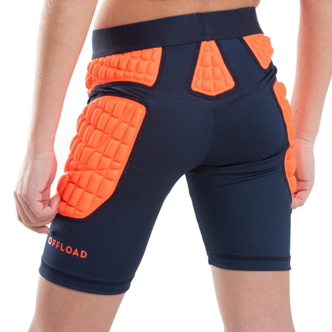 Sous-short de protection de rugby Enfant - R500 orange