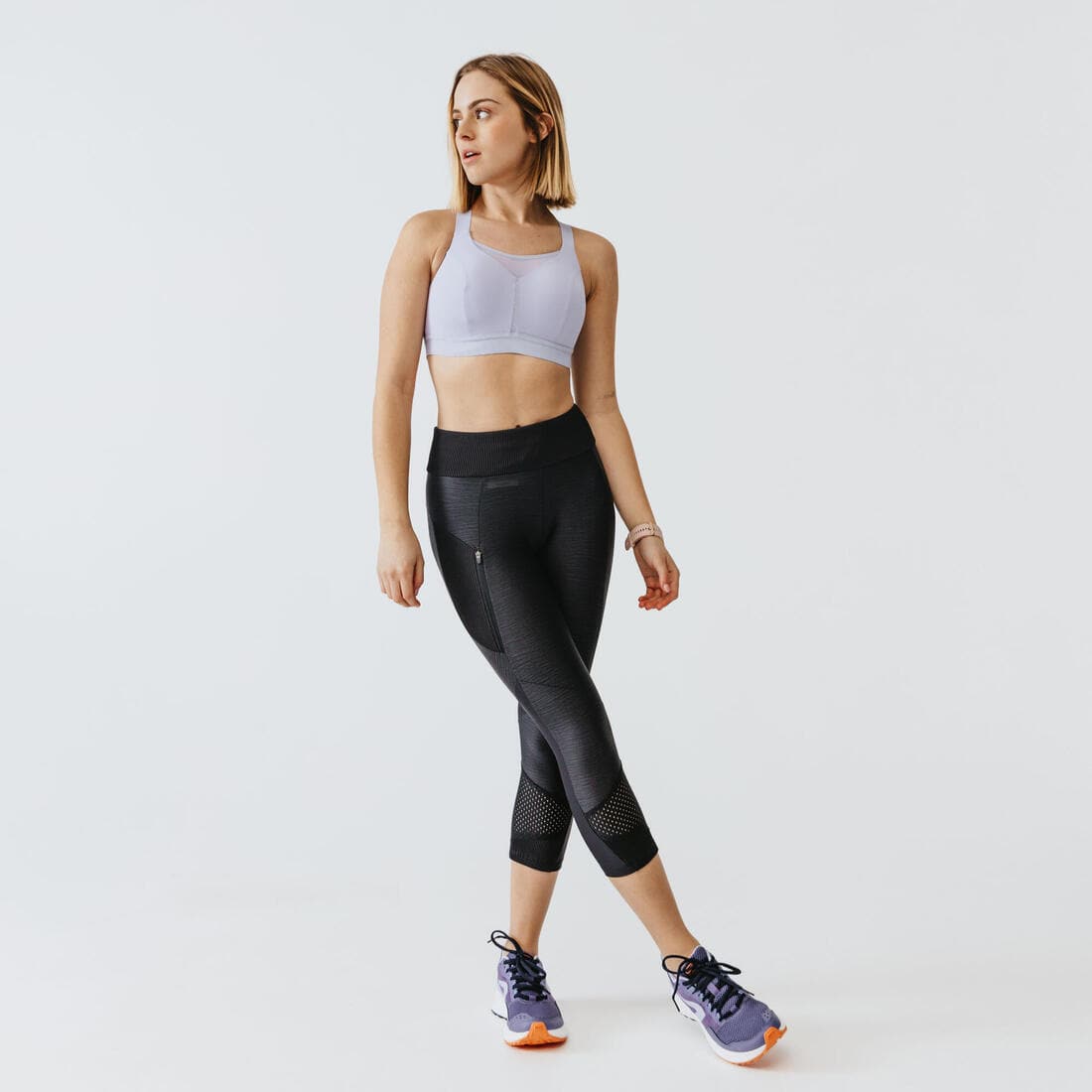 Legging court running respirant femme - Dry+ Feel