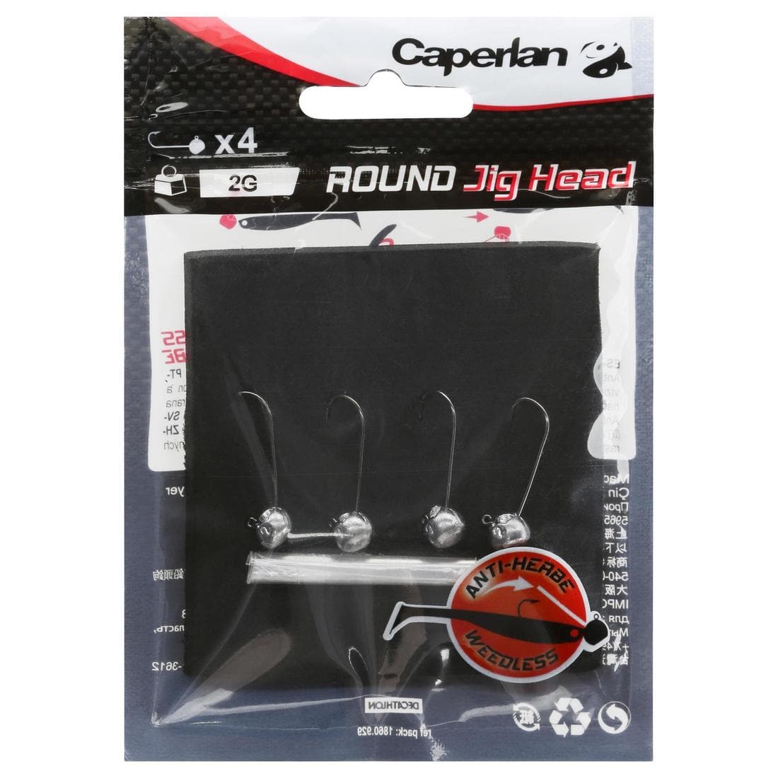 Tête plombée pêche aux leurres souples ROUND JIG HEAD x4 7 gr