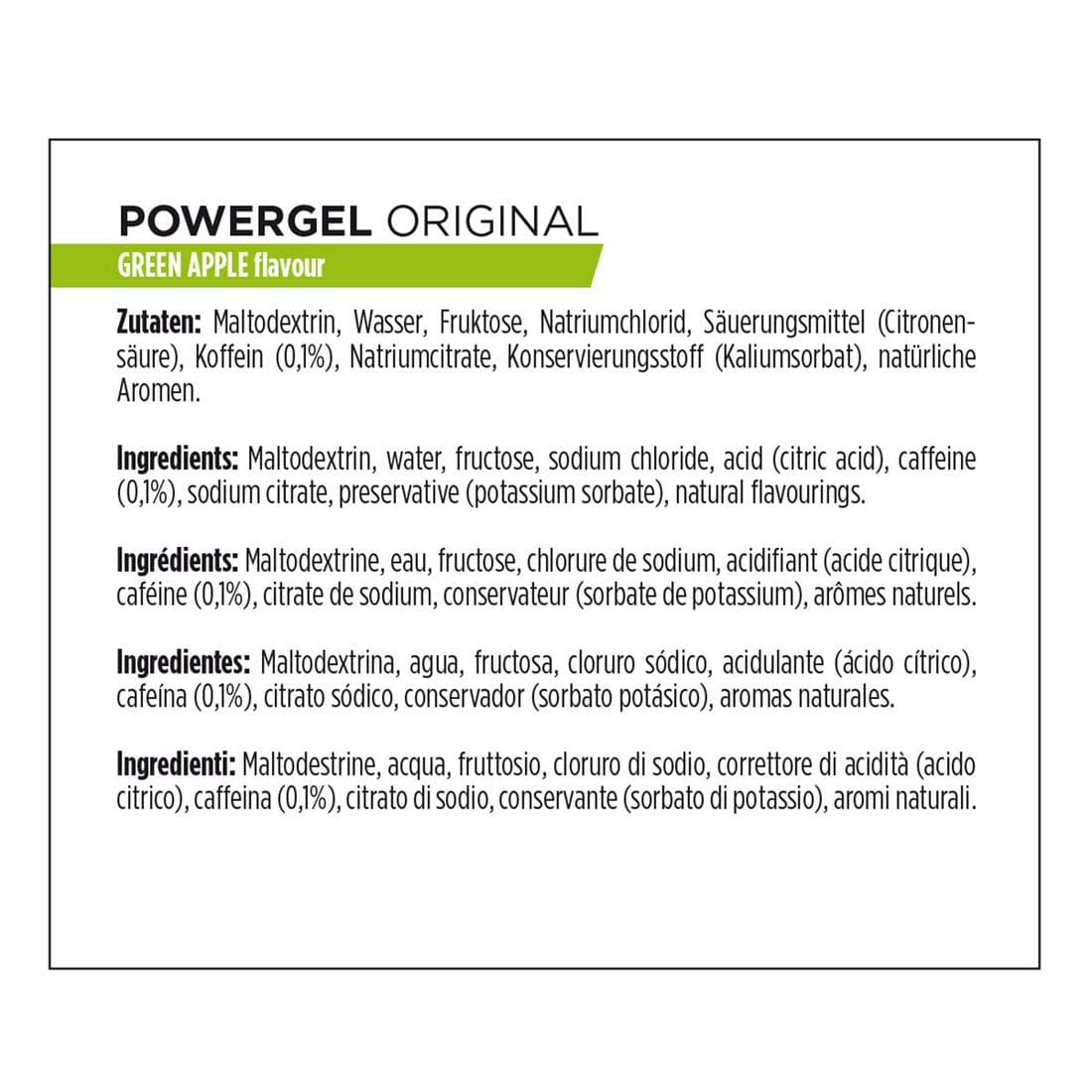 Gel énergétique POWER GEL pomme 4x41g