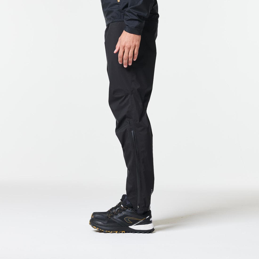 Pantalon de running & trail running imperméable Homme - KIPRUN Run 900 Rain Noir