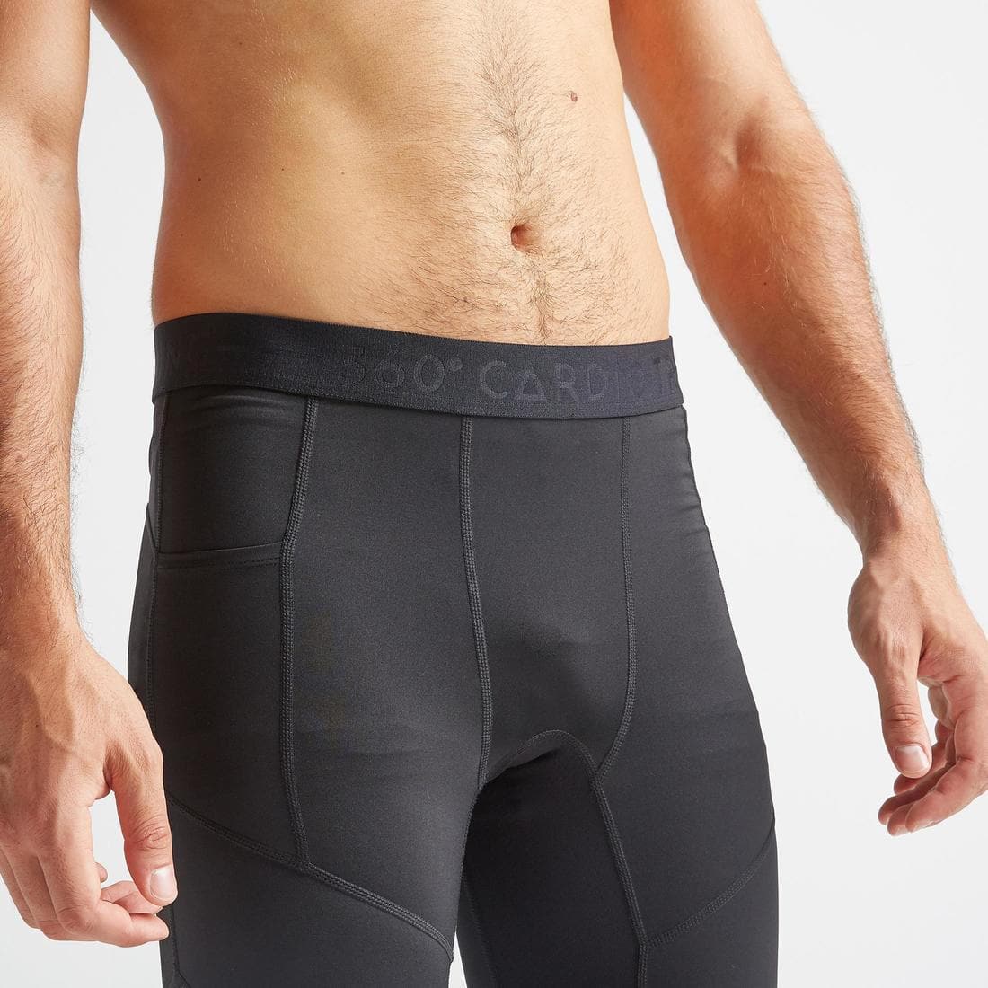 Legging de fitness collection respirant homme - noir