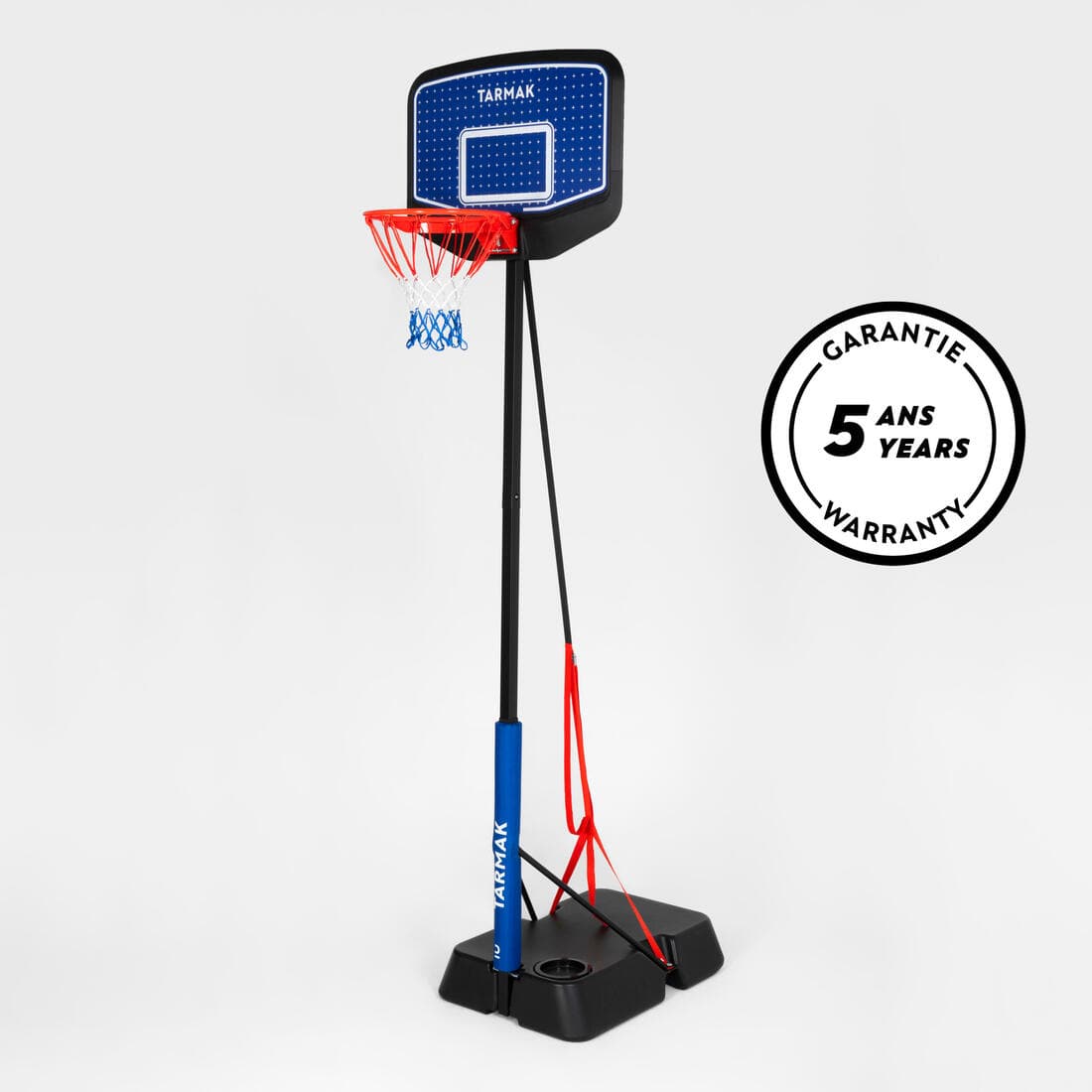 Panier de basket Enfant Dunk sur pied réglable 1,60m à 2,20m - K900 Bleu Noir