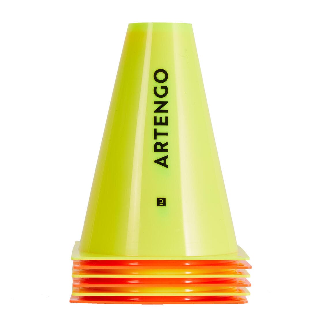 6 CONES DE DELIMITATION 19CM POUR TERRAIN TENNIS