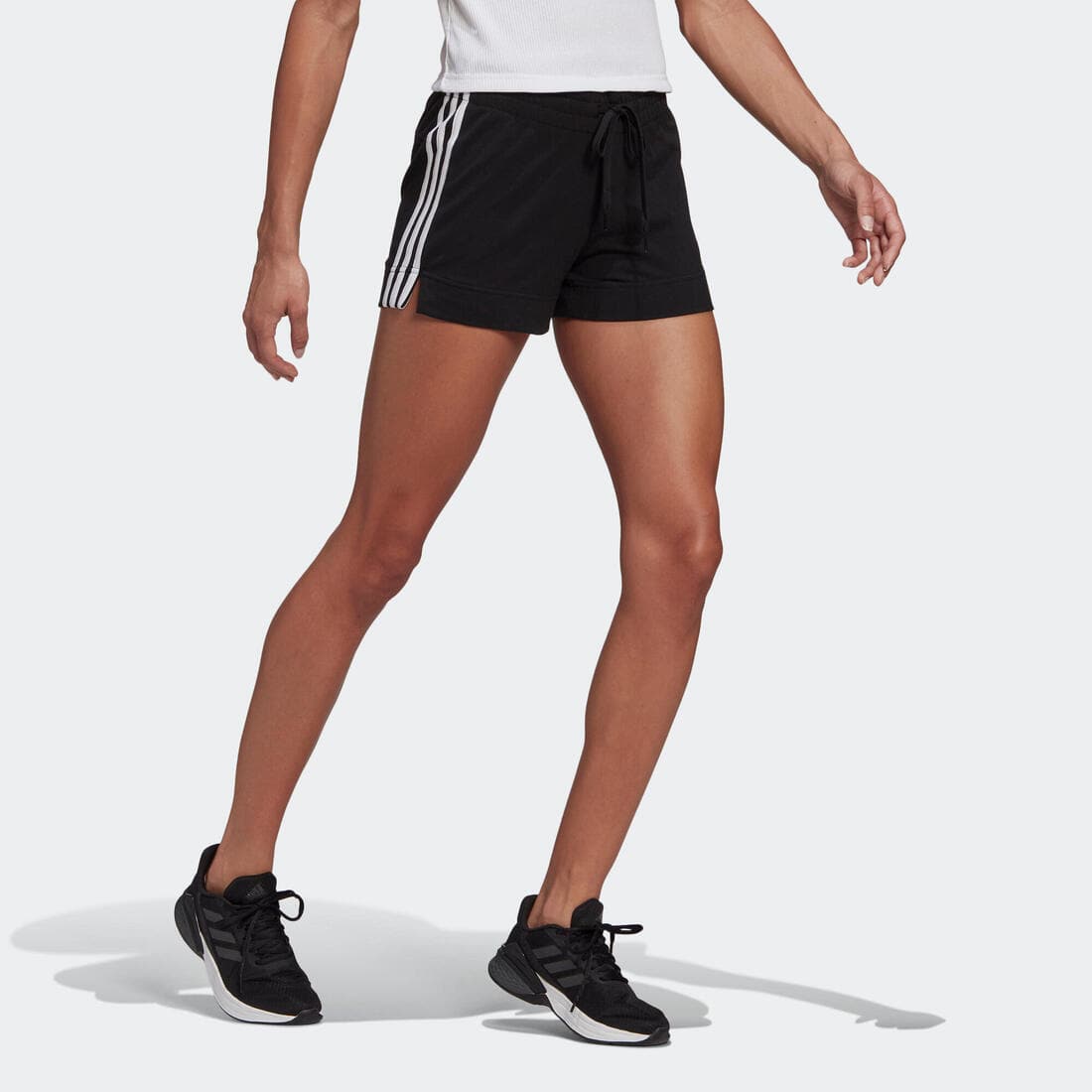 SHORT DE FITNESS SOFT TRAINING ADIDAS FEMME noir