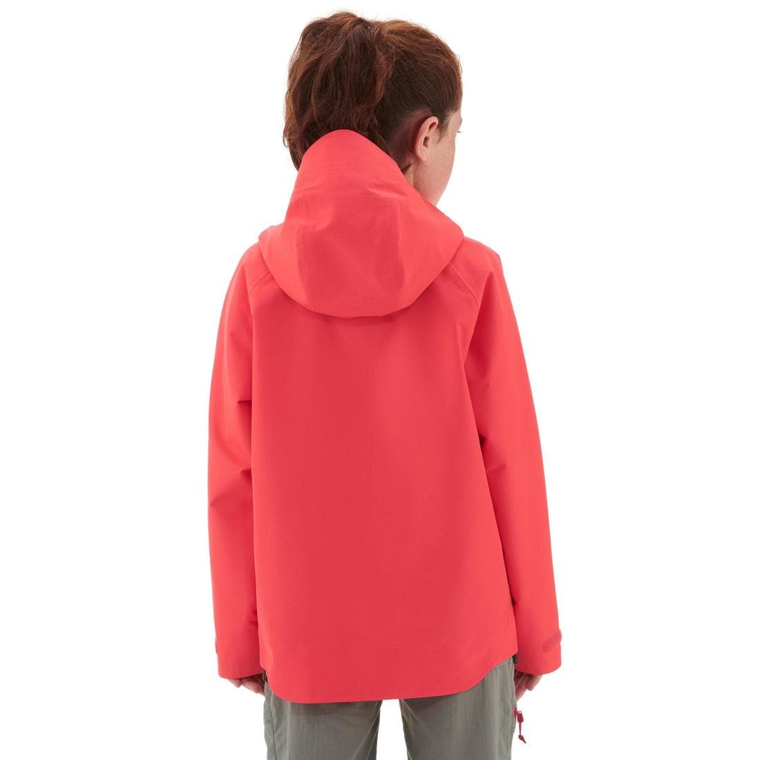 Veste imperméable de randonnée - MH900 corail - enfant 7-15 ans