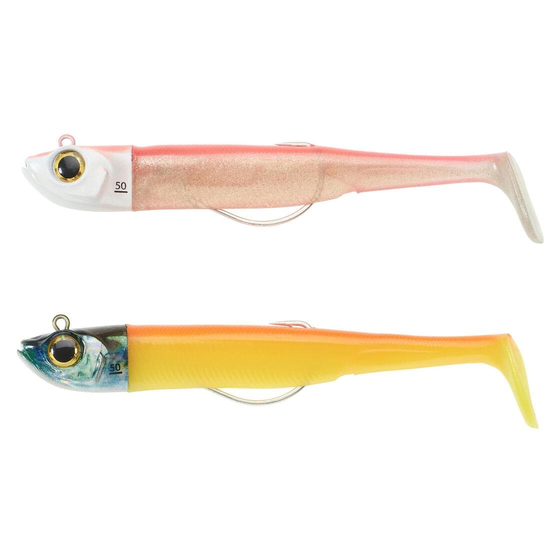 KIT leurres souples shad texan anchois ANCHO 120 12gr ayu en mer