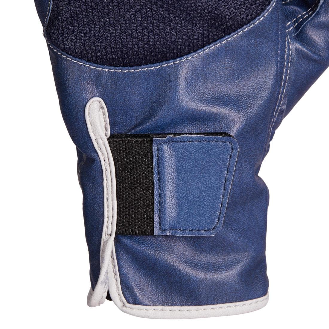 Gants d'équitation respirant avec velcro Enfant - 560 marine