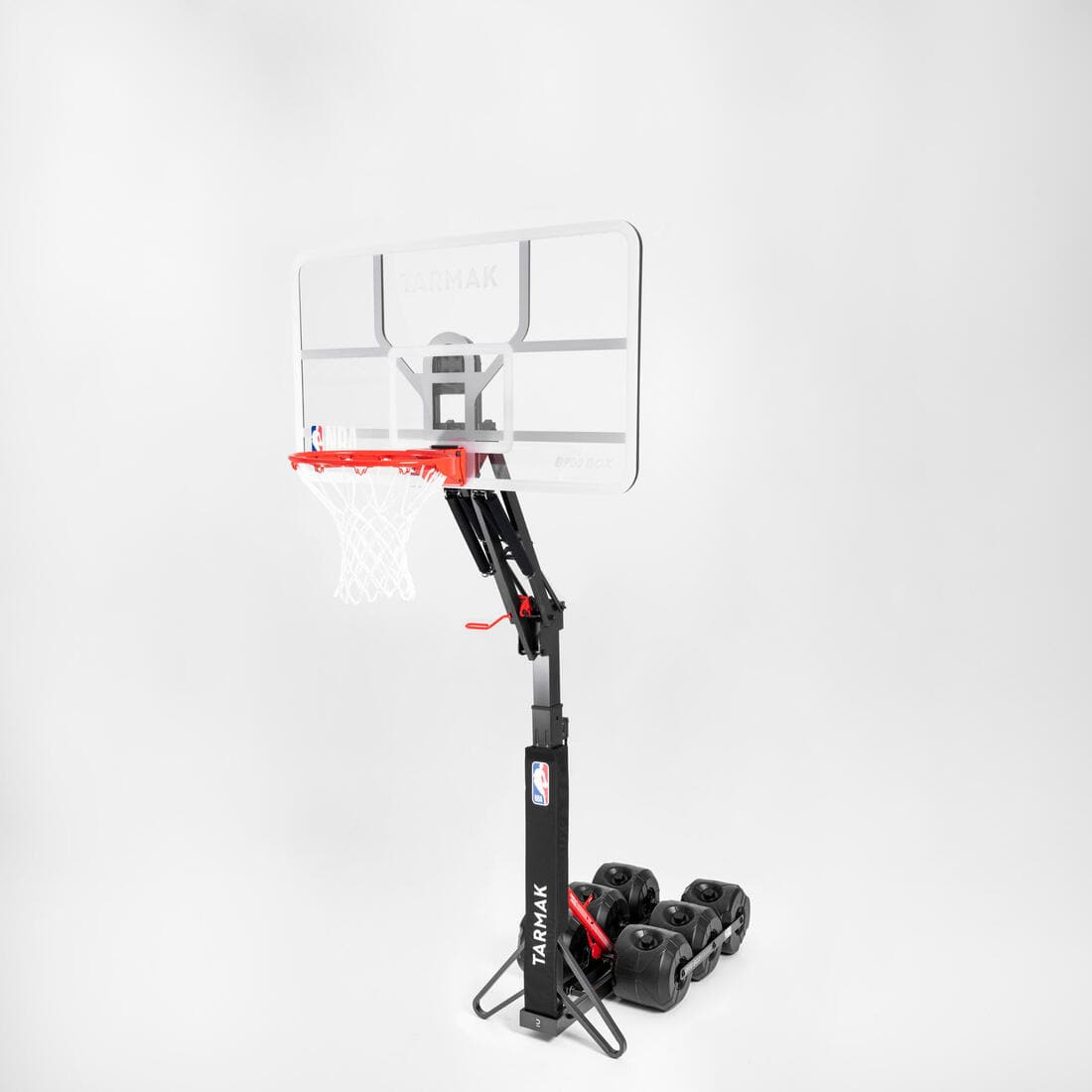 Panier de basket pliable sur roue réglable de 2,10m à 3,05m - B900 BOX NBA