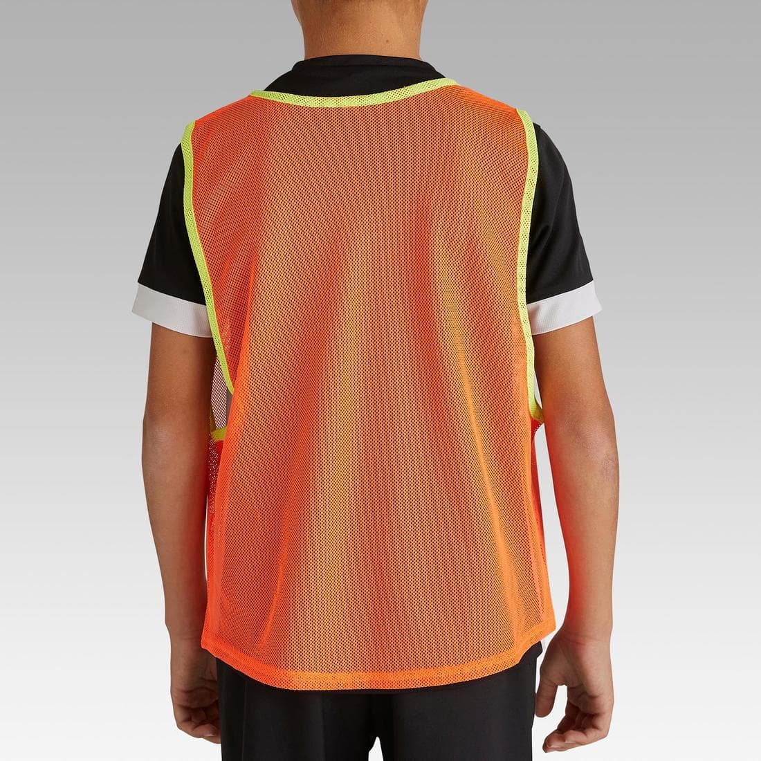 Chasuble sports collectifs enfant jaune fluo