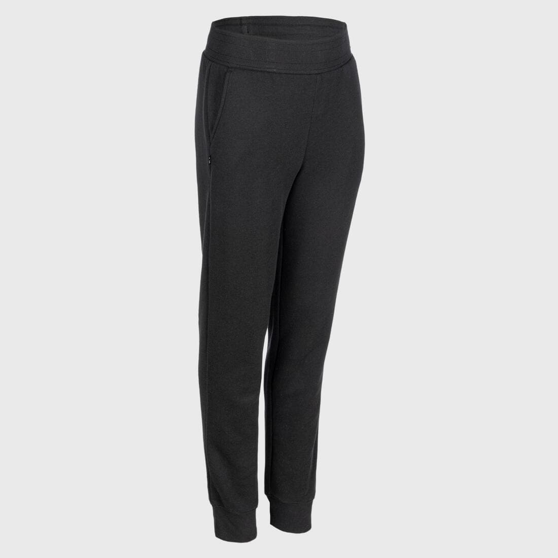 PANTALON DE BASKETBALL SUREVÊTEMENT ENFANT - P100 NOIR