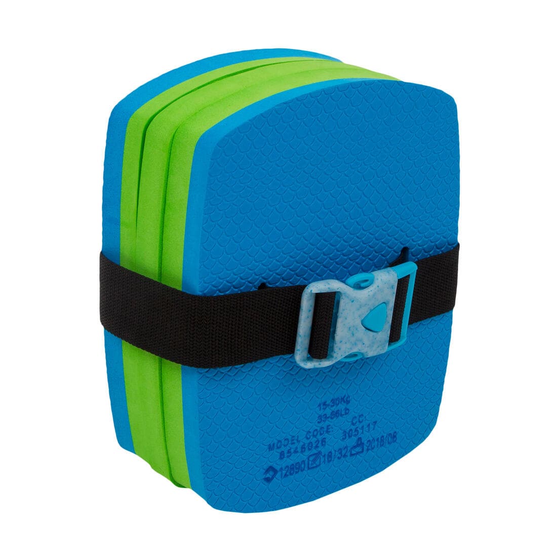 Ceinture de natation bleu vert 15-30 kg avec flotteur amovible