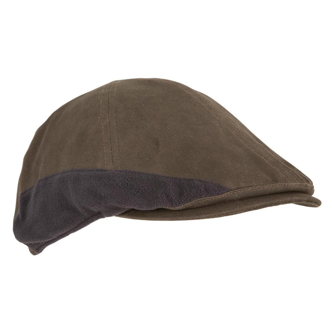 Casquette plate chasse chaude marron