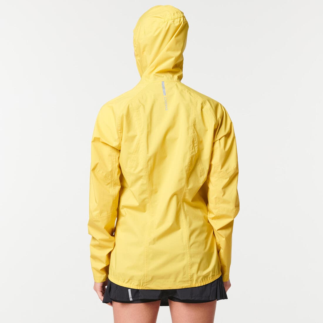 Veste imperméable de running & trail running Femme - KIPRUN Run 500 Rain Jaune