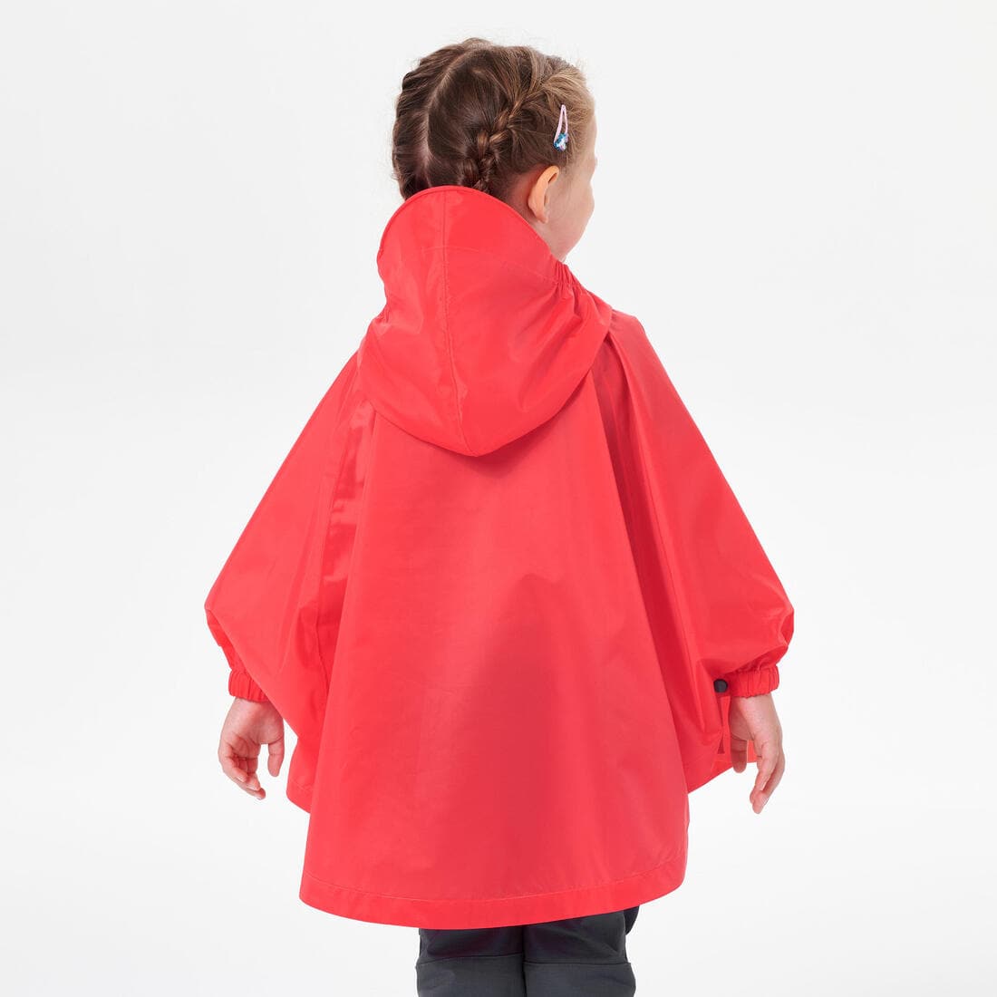 Poncho imperméable de randonnée - MH100 KID rose - enfant 2-6 ans