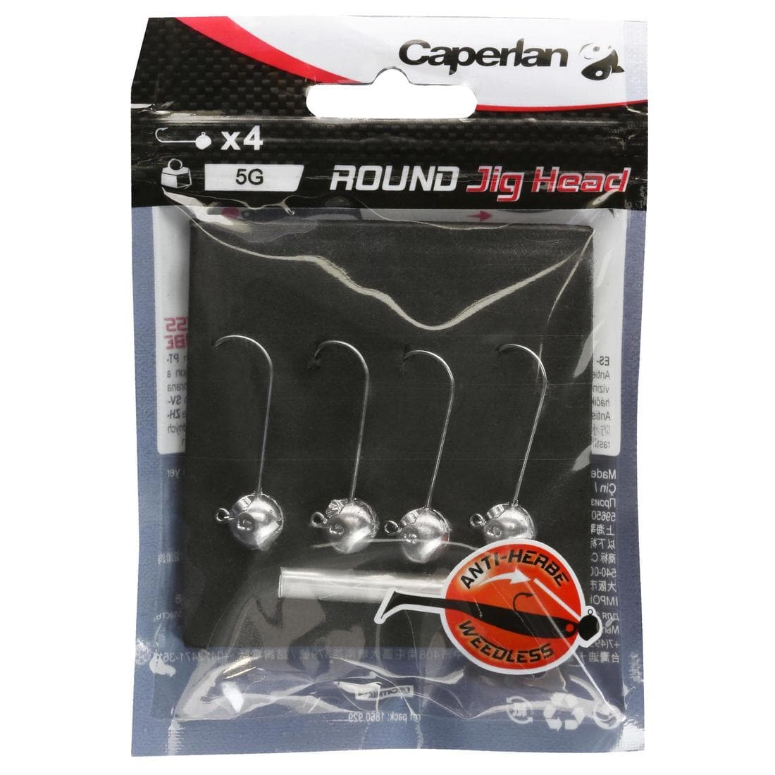 Tête plombée pêche aux leurres souples ROUND JIG HEAD x4 7 gr