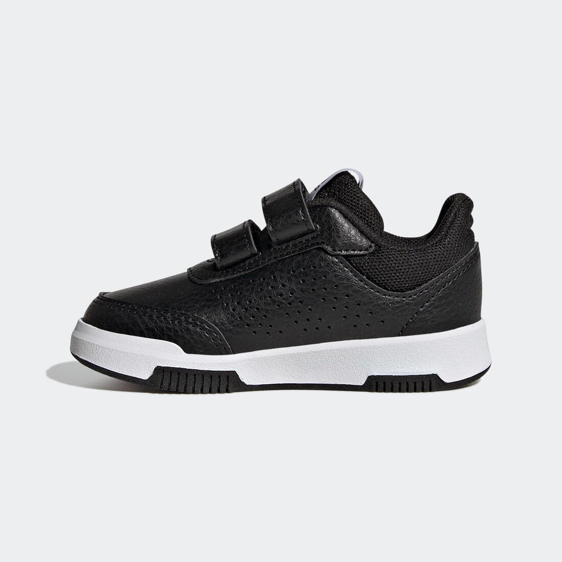 Baskets à scratch bébé - ADIDAS TENSAUR noir/blanc