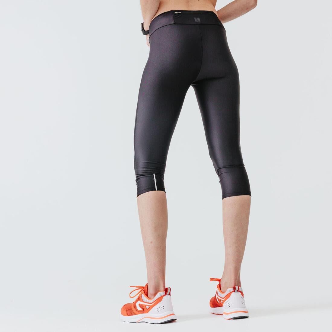 Legging court running Femme - KIPRUN Run 100 noir