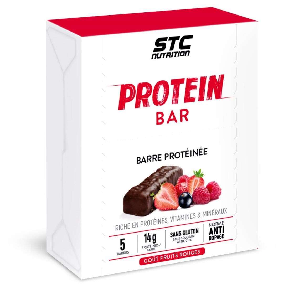 PROTEIN BAR - boite 5 barres - FRUITS ROUGES