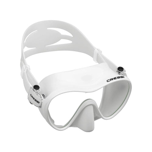 





Masque Cressi F1 Adulte blanc frameless snorkeling et plongée sous marine