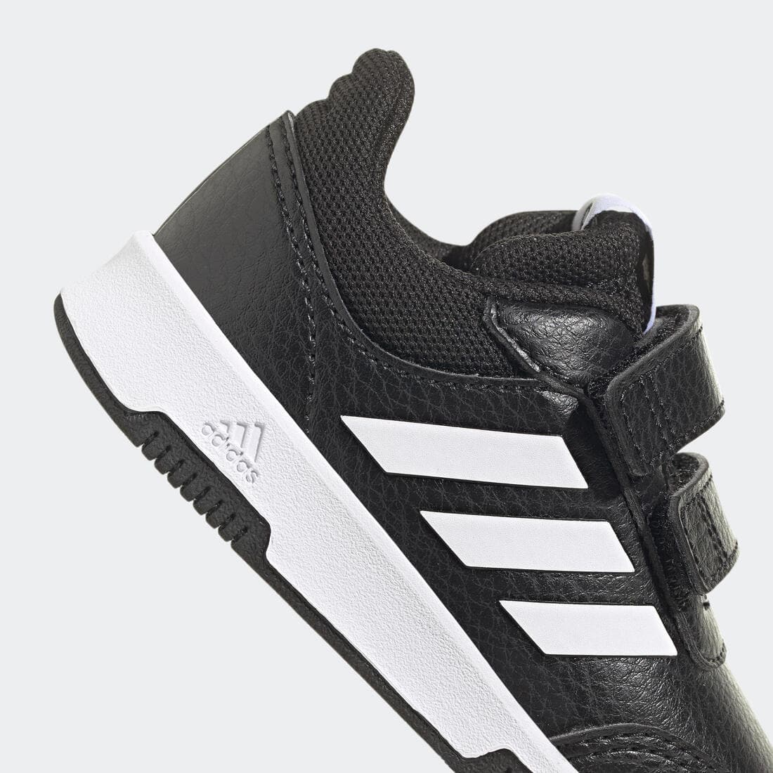 Baskets à scratch bébé - ADIDAS TENSAUR noir/blanc