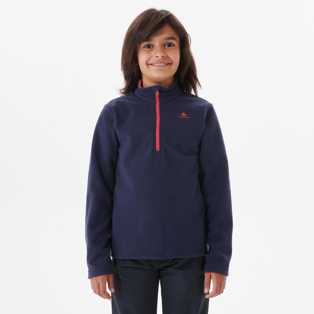 Polaire de randonnée - MH100 turquoise - enfant 7-15 ans