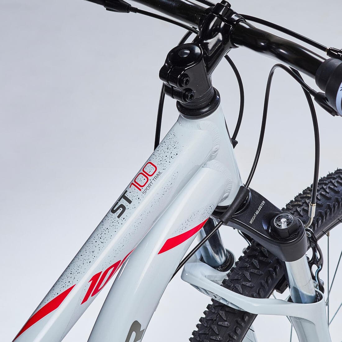 VÉLO VTT ST 100 FEMME BLANC ROSE 27,5"