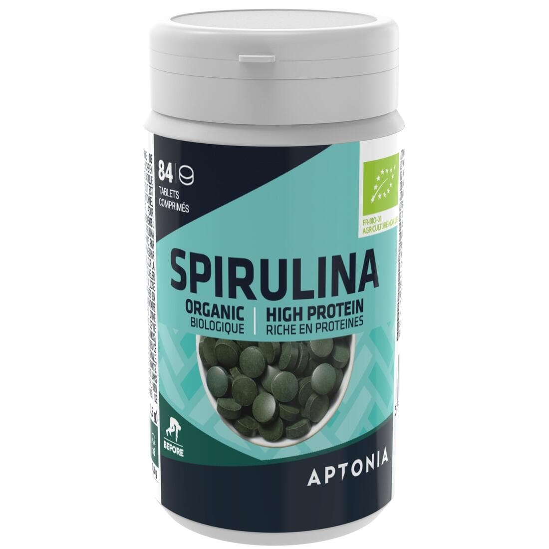 Comprimés de spiruline Bio pour une cure de 3 semaines 84 * 0,5 g