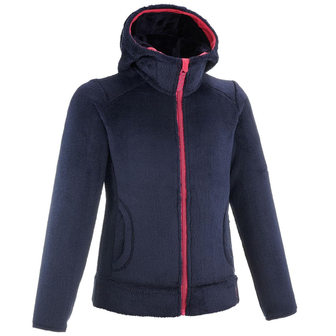 Veste polaire chaude de randonnée - MH500 bleue marine - enfant 7-15 ans