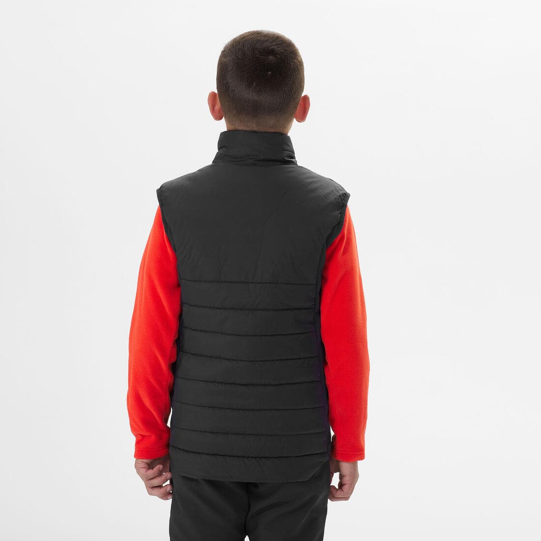 GILET DOUDOUNE DE RANDONNÉE - HYBRIDE NOIR - ENFANT 7-15 ANS