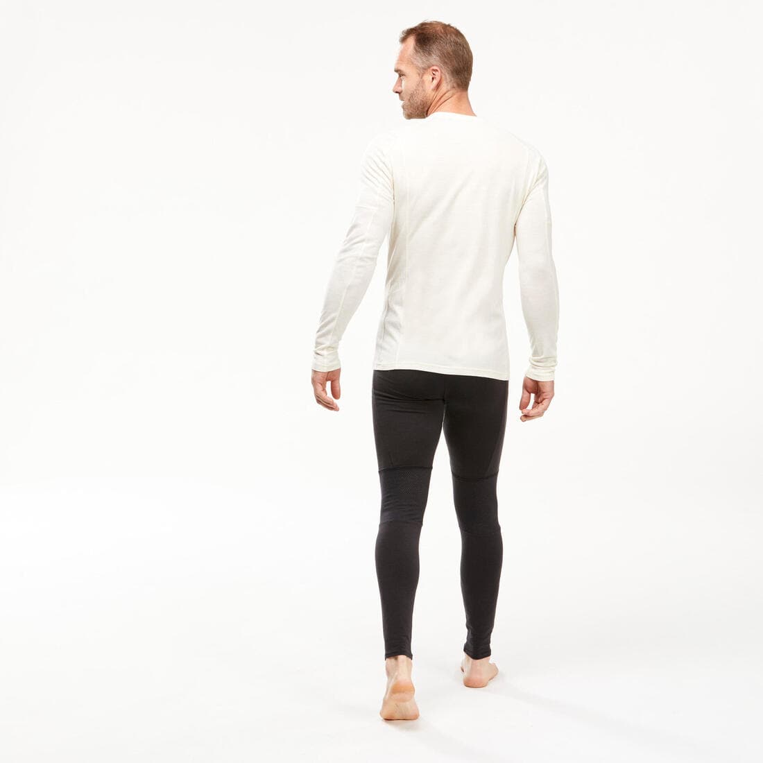 Collant / Legging sous-vêtement en laine mérinos de trek montagne Homme - MT500