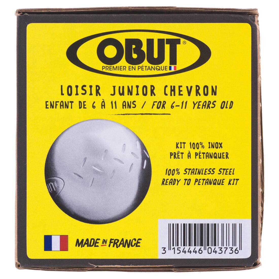 BOULES DE PÉTANQUE LOISIR JUNIOR OBUT CHEVRON