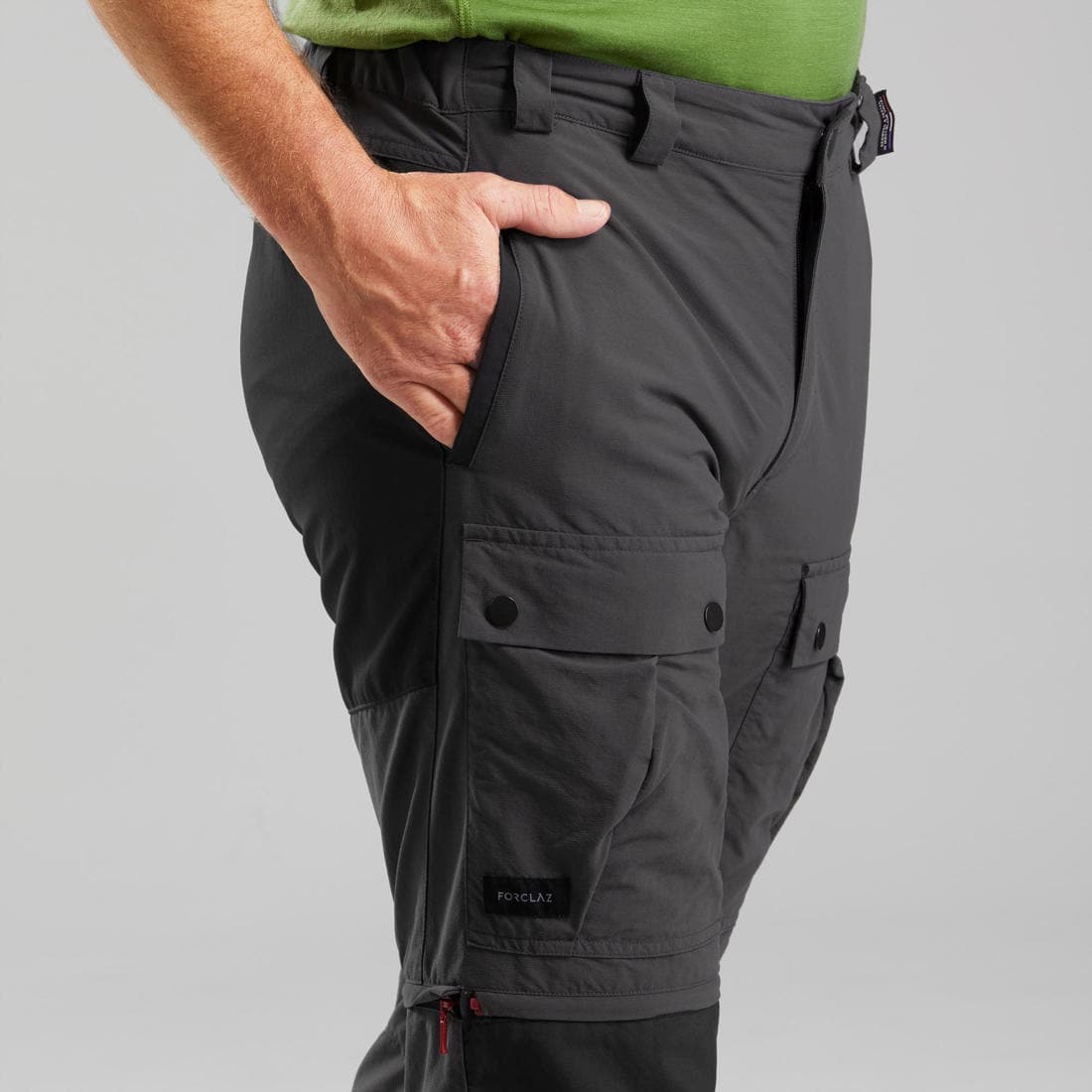 Pantalon modulable 2 en 1 et résistant de trek montagne - MT100 Homme