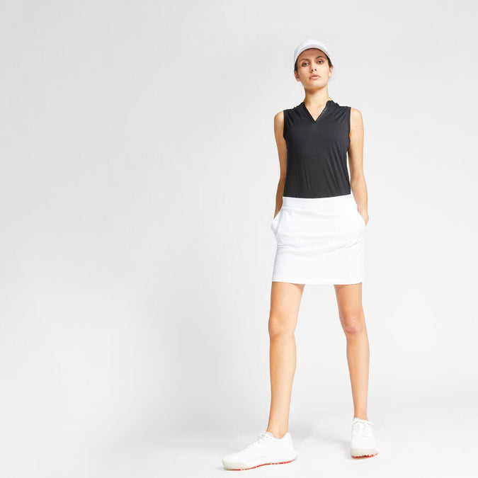 Jupe short Golf Femme Temps chaud Blanc Decathlon Reunion