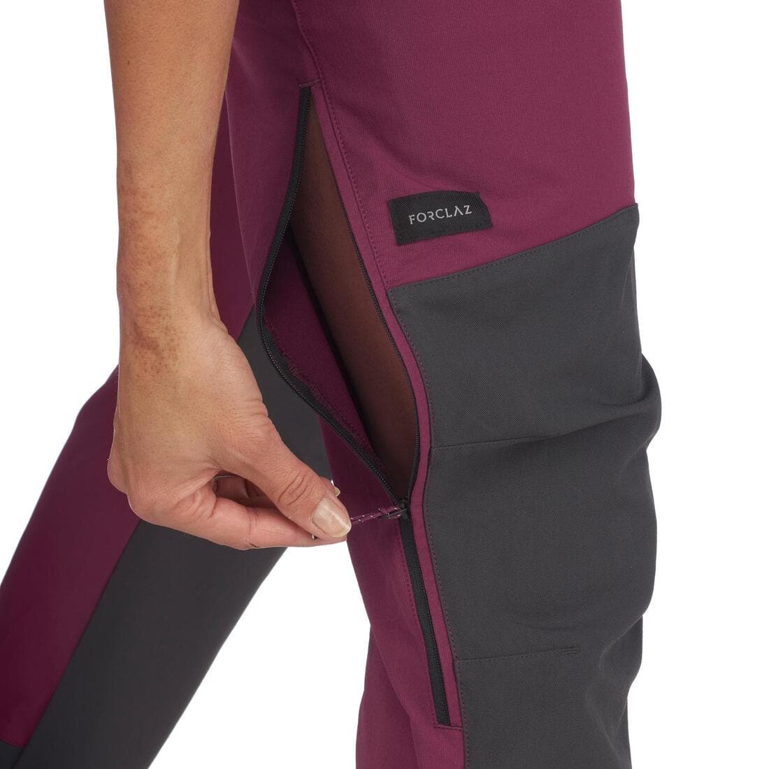 Pantalon déperlant de trek montagne - MT900 noir - Femme