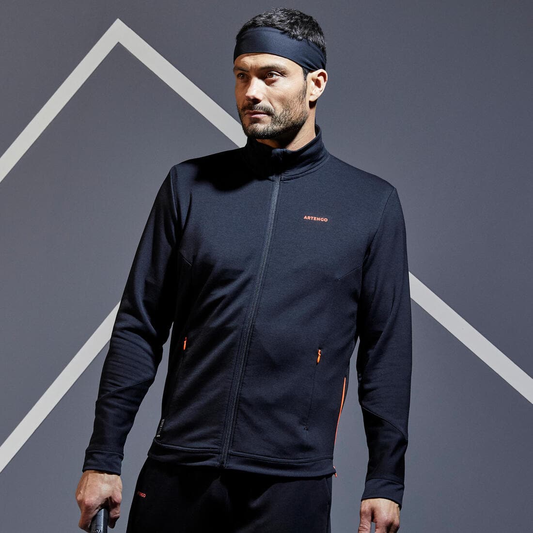 Veste de tennis Homme TJA 900 Noir