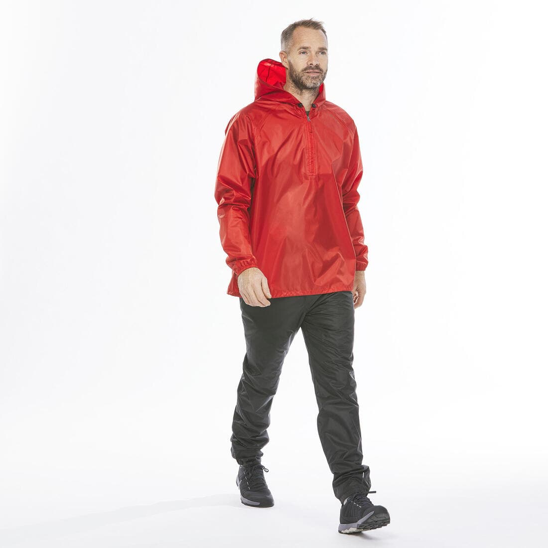 Veste coupe vent et déperlante de randonnée - Raincut 1/2 Zip - Homme